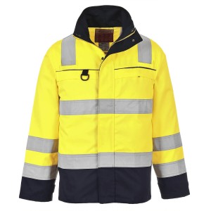 Bluza trudnopalna ostrzegawcza FR61 Multi-Norm - żółty-granatowy - L