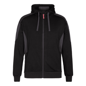 Bluza z kapturem ENGEL Galaxy Sweat - czarny/antracyt - 6XL