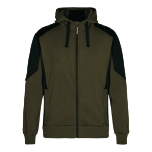 Bluza z kapturem ENGEL Galaxy Sweat - khaki/czarny - 3XL