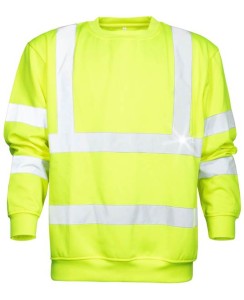 Bluza z pasami odblaskowymi REF301 HI-VIZ - zółty - XXXXL