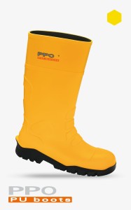 Buty 2051 z poliuretanu z metal. podnoskiem i wkł. - 43