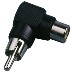 Monacor NTA-103 przejściówka kątowa RCA