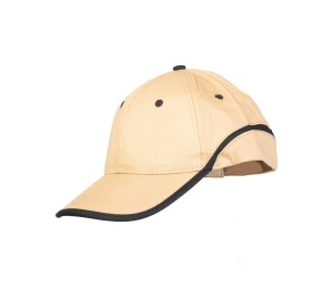 Czapka BASEBALL - beżowy-czarny