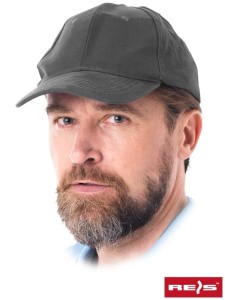 Czapka z daszkiem drelichowa LUX - szary