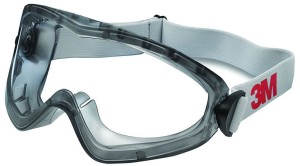 Gogle ochronne 3M 2890S szczelne, Anti-Scratch/Anti-Fog, bezbrawne soczewki