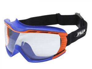 Gogle ochronne JSP Stealth 9100 — niebiesko-pomarańczowe