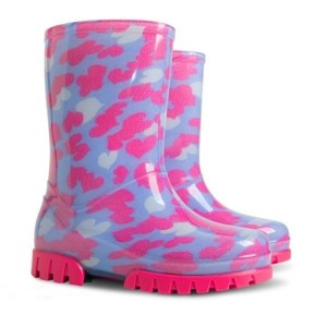 Kalosze TWISTER PRINT dziecięce - serca - 34-35