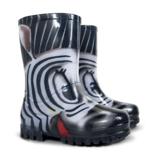 Kalosze TWISTER PRINT dziecięce - zebra - 26-27
