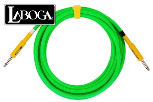 LaBoga kabel kierunkowy 6m Łamanyy/Prosty NEON GREEN
