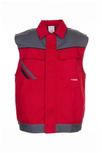 Kamizelka męska HIGHLINE 2366 - czerwony/łupkowy/czarny - 4XL