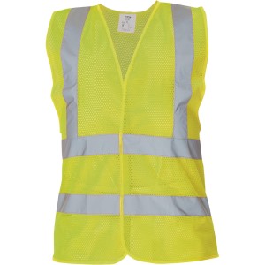 Kamizelka siatkowa odblaskowa QUOLL Hi-Vis - żółty - 2XL