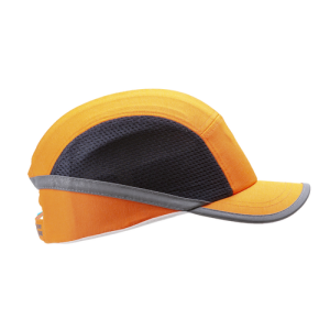 Kask lekki HV z daszkiem wentylowany - pomarańczowy