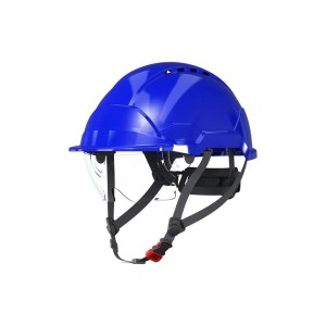 Kask PAB WH1-0 ze zintegrowanymi okularami - niebieski