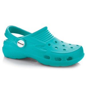 Klapki 3Kamido Croco Kids - turkusowy - 38