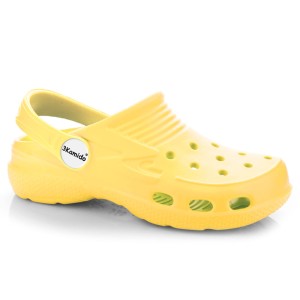 Klapki 3Kamido Croco Kids - żółty - 29