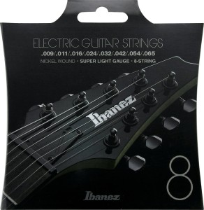 Ibanez struny do gitary elektrycznej 8-strunowej 009-065