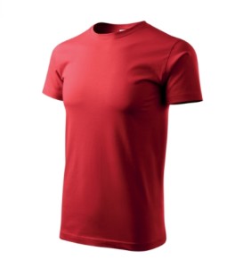 Koszulka BASIC męska - czerwony - 4XL