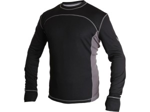 Koszulka CXS COOLDRY męska funkcjonalna dł. rękaw - czarno-szary - S