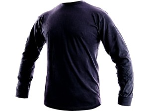 Koszulka CXS PETR męska dł. rękaw - ciemnoniebieski - 3XL