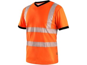 Koszulka CXS RIPON ostrzegawcza męska - pomarańczowo-czarny - XL