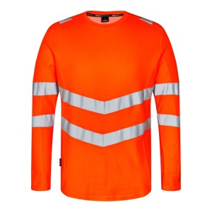Koszulka ostrzegawcza długi rękaw ENGEL Safety t-shirt  - pomarańczowy - 5XL
