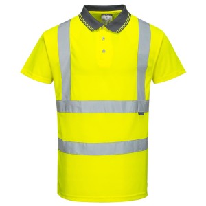 Koszulka ostrzegawcza polo S477 - żółty - M