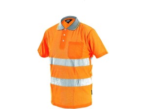 Koszulka polo DOVER męska ostrzegawcza - pomarańczowy - 2XL
