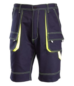 Krótkie spodenki BRIXTON SPARK - granatowy-żółty - 64