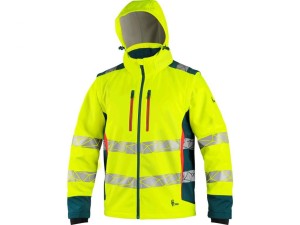 Kurta ostrzegawcza softshell CXS BEDFORD męska - żółty - M