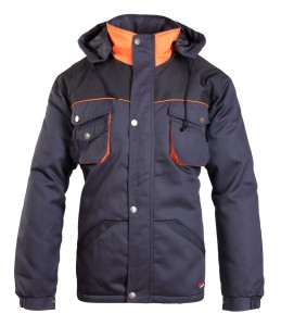 Kurtka BRIXTON PRACTICAL - grafit-pomarańczowy - XXL