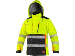 Kurtka CXS BENSON ostrzegawcza ocieplana - żółto-czarny - 2XL