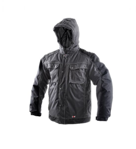 Kurtka CXS IRVINE 2w1 męska zimowa - szaro-czarny - 2XL