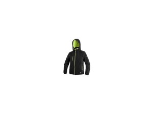 Kurtka dziecięca DURHAM softshell - czarno-żółty - 170