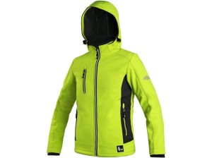 Kurtka dziecięca DURHAM softshell - żółto-czarny - 140