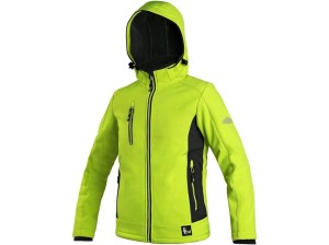 Kurtka dziecięca DURHAM softshell - żółto-czarny - 160