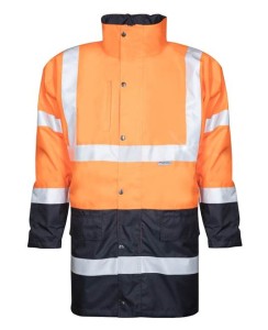 Kurtka HI-VIZ 4/1 - pomarańczowo-niebieski - XXXL