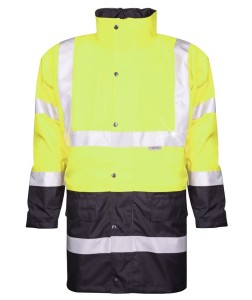 Kurtka HI-VIZ 4/1 - żółto-niebieski - XXL
