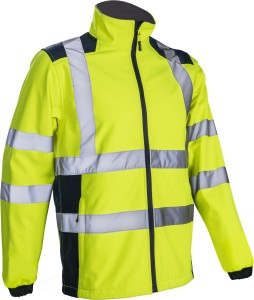 Kurtka KANPA SOFTSHELL HV - żółty - 2XL