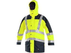 Kurtka LONDON 5w1 męska ostrzegawcza zimowa - żółto-niebieski - 2XL