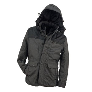 Kurtka ocieplana 2W1 URG-0912 - dark grey - 2XL
