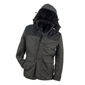 Kurtka ocieplana 2W1 URG-0912 - dark grey - L