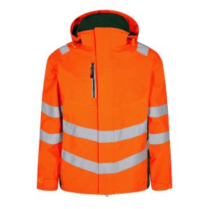 Kurtka ostrzegawcza ENGEL Safety Shell - Hivis pomarańczowy/zielony - S