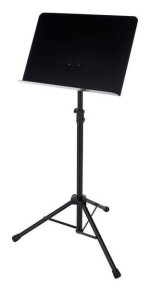 K&M 11960 Pulpit orkiestyrowy czarny pełny blat