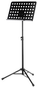 K&M 11940 Pulpit orkiestyrowy czarny blat perforowany