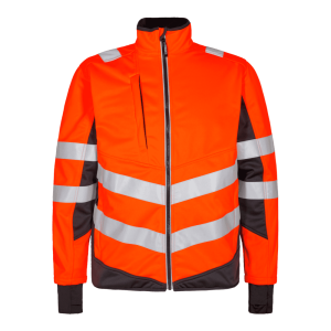 Kurtka ostrzegawcza ENGEL Safety Softshell - Hivis pomarańczowy/szary - 5XL