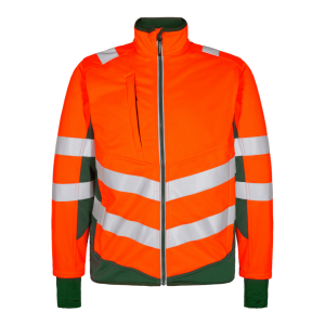 Kurtka ostrzegawcza ENGEL Safety Softshell - Hivis pomarańczowy/zielony - L