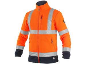 Kurtka ostrzegawcza polar CXS PRESTON męska - pomarańczowo-niebieski - 3XL