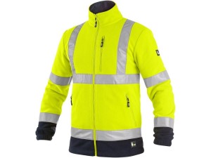Kurtka ostrzegawcza polar CXS PRESTON męska - żółto-niebieski - 2XL
