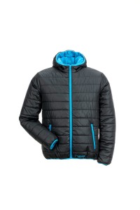 Kurtka outdoor LIZARD - czarny/niebieski - L