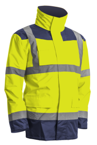 Kurtka parka 7KAN KANATA 4w1 - żółty HV - XL
